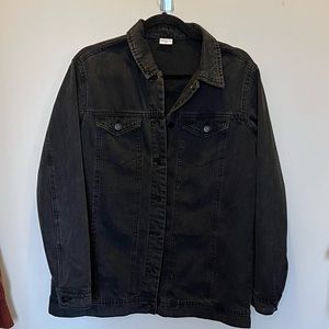 Black Denim Shirt Jacket